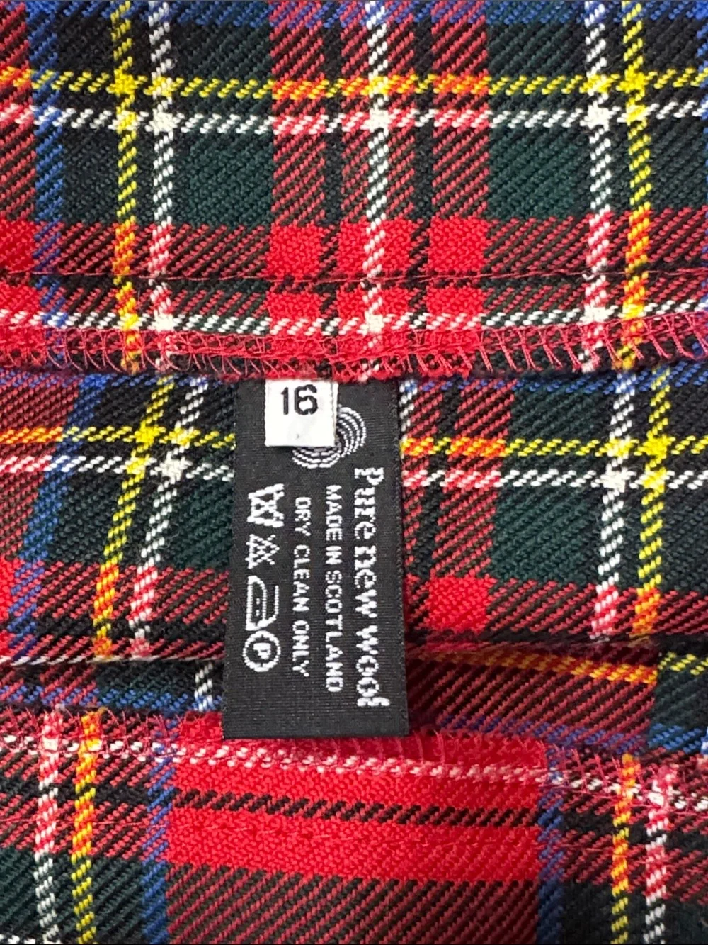 Wool Plaid‎ Tartan Mini Skirt